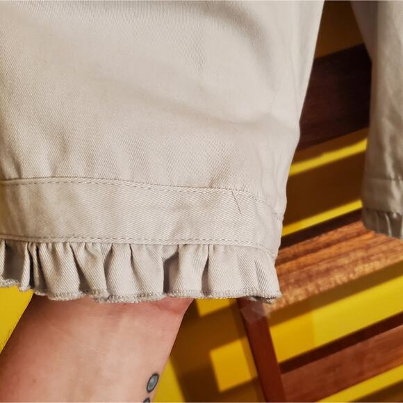 Sandro Grey Ruffle Jacket, Sz XL - Picture 5 of 9